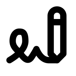 Writing Sign Line Icon