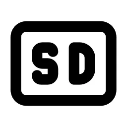 Badge Sd Line Icon