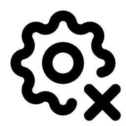 Settings X Line Icon