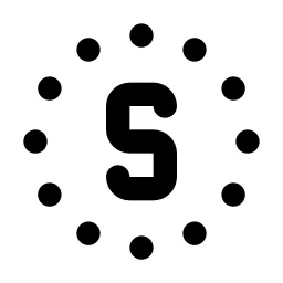 Circle Dotted Letter S Line Icon