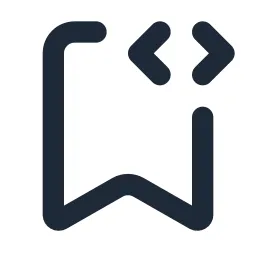 Bookmark Code Line Icon