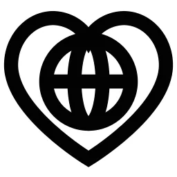 Heart Earth Icon