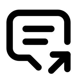 Message 2 Share Line Icon
