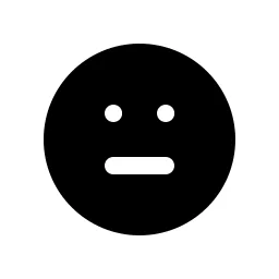 Face Neutral Fill Icon