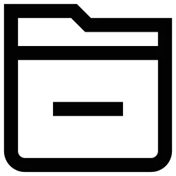Minus Folder Icon