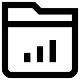 Graph Lines Folder Icon