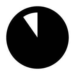 Percentage 90 Line Icon