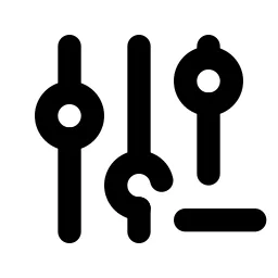 Adjustments Minus Line Icon