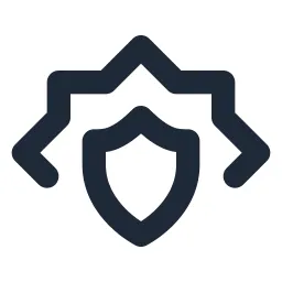 Shield Action Line Icon