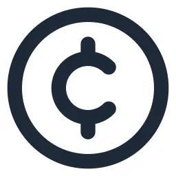 Cent Circle Line Icon