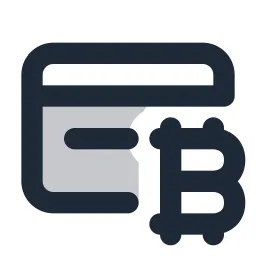 Credit Card Bitcoin Duotone Icon