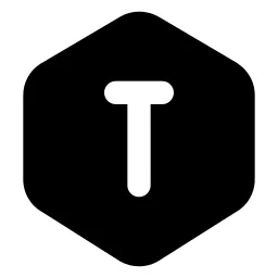 Hexagon Letter T Icon
