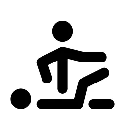 Physotherapist Line Icon