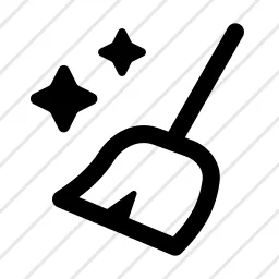 Broom Sparkle Clean Brush Icon