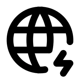 World Bolt Line Icon