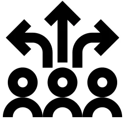Group Triple Arrows Icon