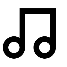 Music 2 Line Icon