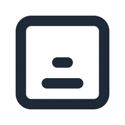 Align Center Bottom Box Line Icon