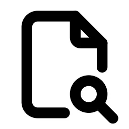 File Search Line Icon