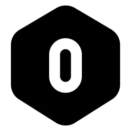 Hexagon Number 0 Icon