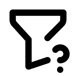 Filter Question Line Icon