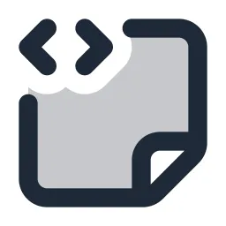 Note Code Duotone Icon