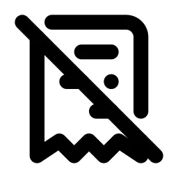 Receipt Off Line Icon