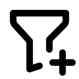 Filter Plus Line Icon