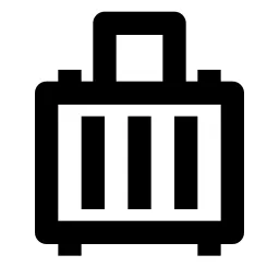 Suitcase 3 Line Icon