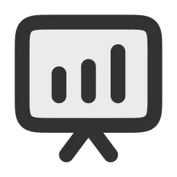 Presentation Chart Bar Duotone Icon