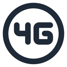 4g Circle Line Icon