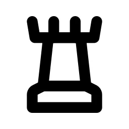 Chess Rook Line Icon