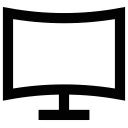 Curved Tv Icon