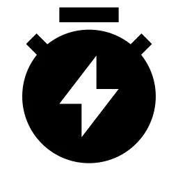 Timer Flash Fill Icon