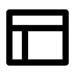 Layout 5 Line Icon