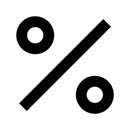 Percent Line Icon