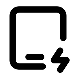 Device Ipad Bolt Line Icon