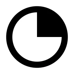 Percentage 25 Line Icon