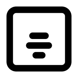 Align Box Center Bottom Line Icon