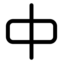 Align Horizontal Centers Icon