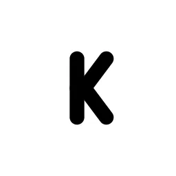 Letter K Small Line Icon