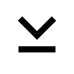 Skip Down Line Icon