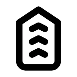 Military Rank Line Icon