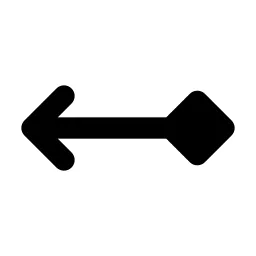 Arrow Left Rhombus Icon