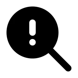 Zoom Exclamation Icon