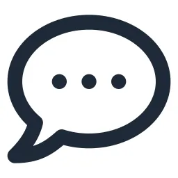 Chat 2 Dots Line Icon