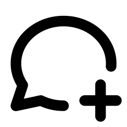 Message Circle Plus Line Icon