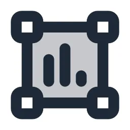Chart Bar Frame Duotone Icon