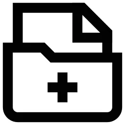Plus Folder Paper Icon