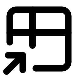 Table Shortcut Line Icon